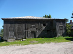 Lithuania's only remaining wooden synagogue in Ziezmariai.